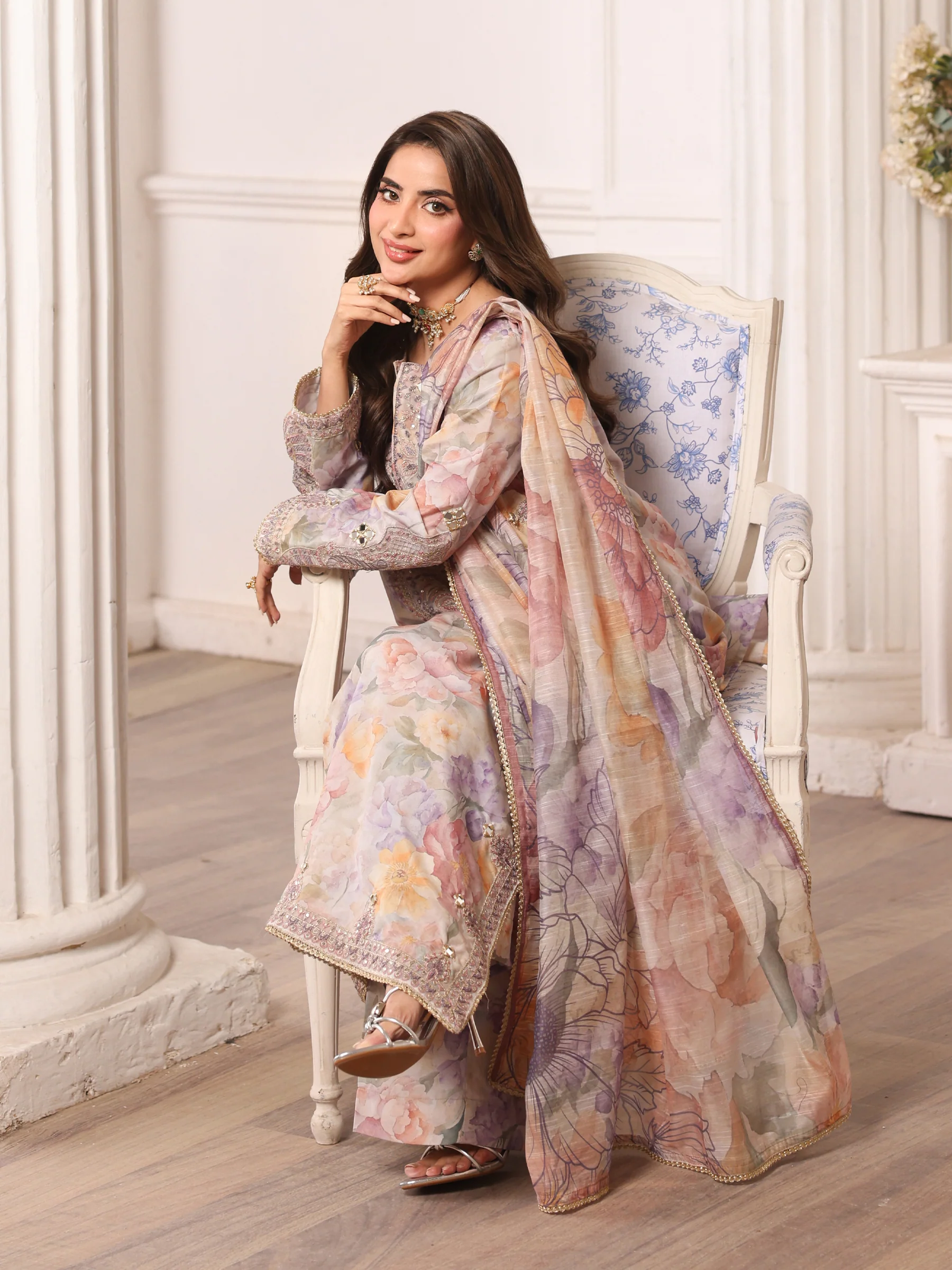 DLS-53 3PC STITCHED | UNSTITCHED - Image 3