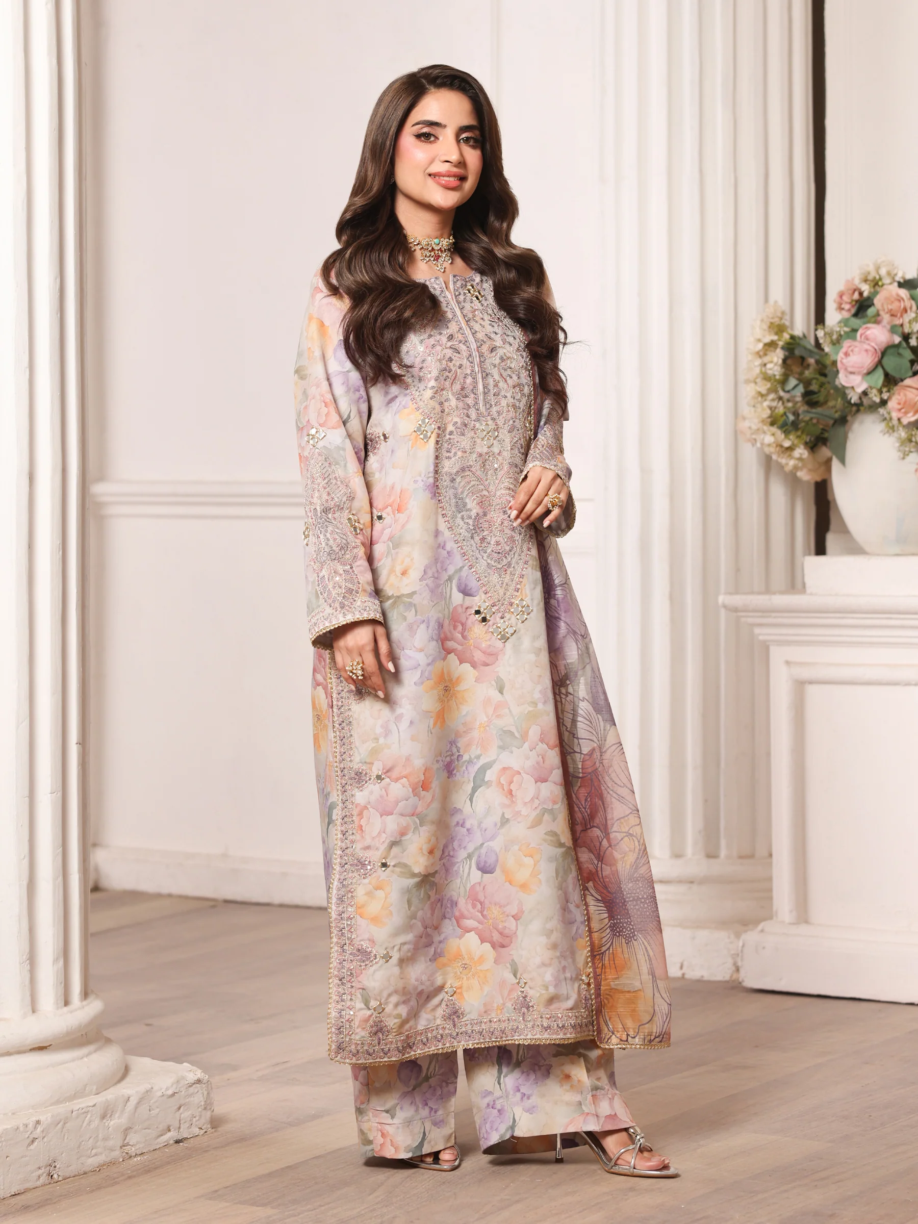DLS-53 3PC STITCHED | UNSTITCHED - Image 9