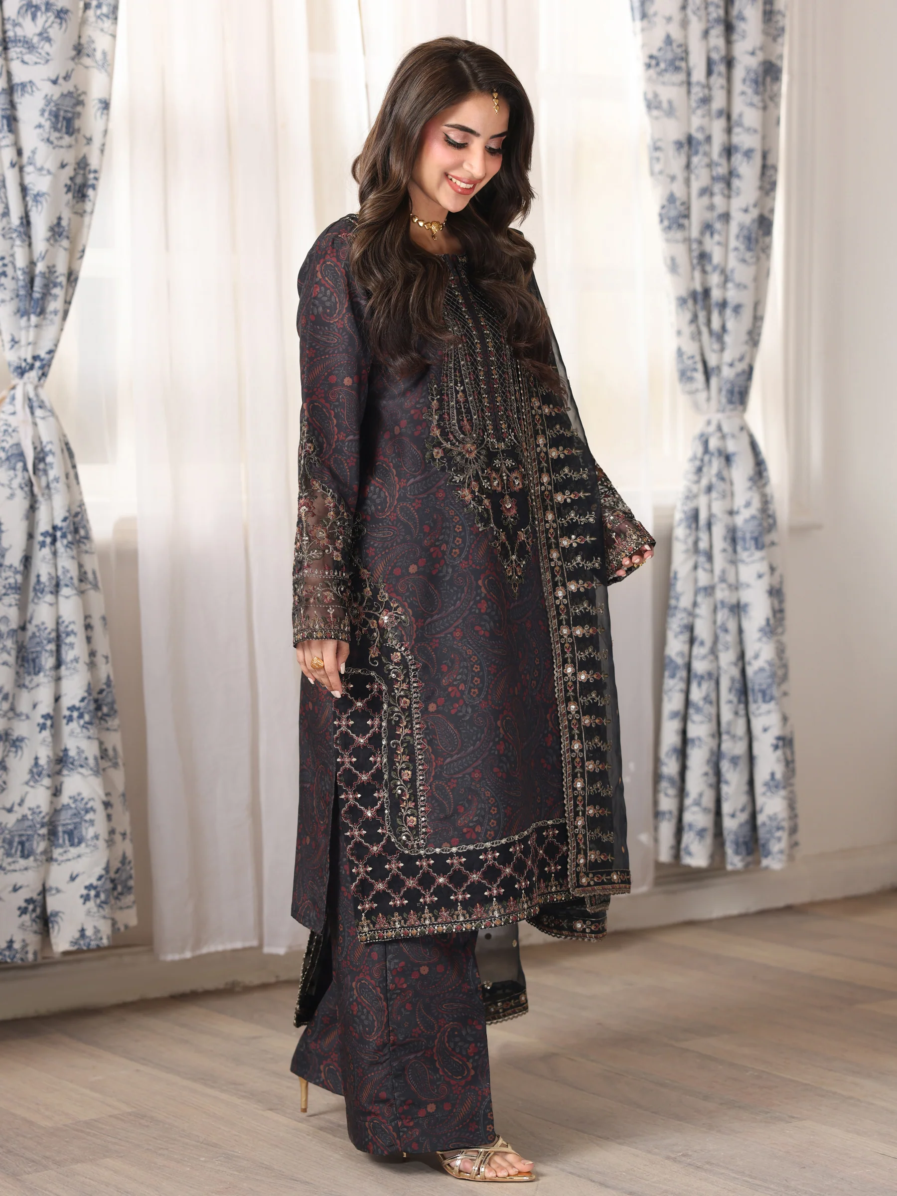 DLS-55 3PC STITCHED | UNSTITCHED - Image 7