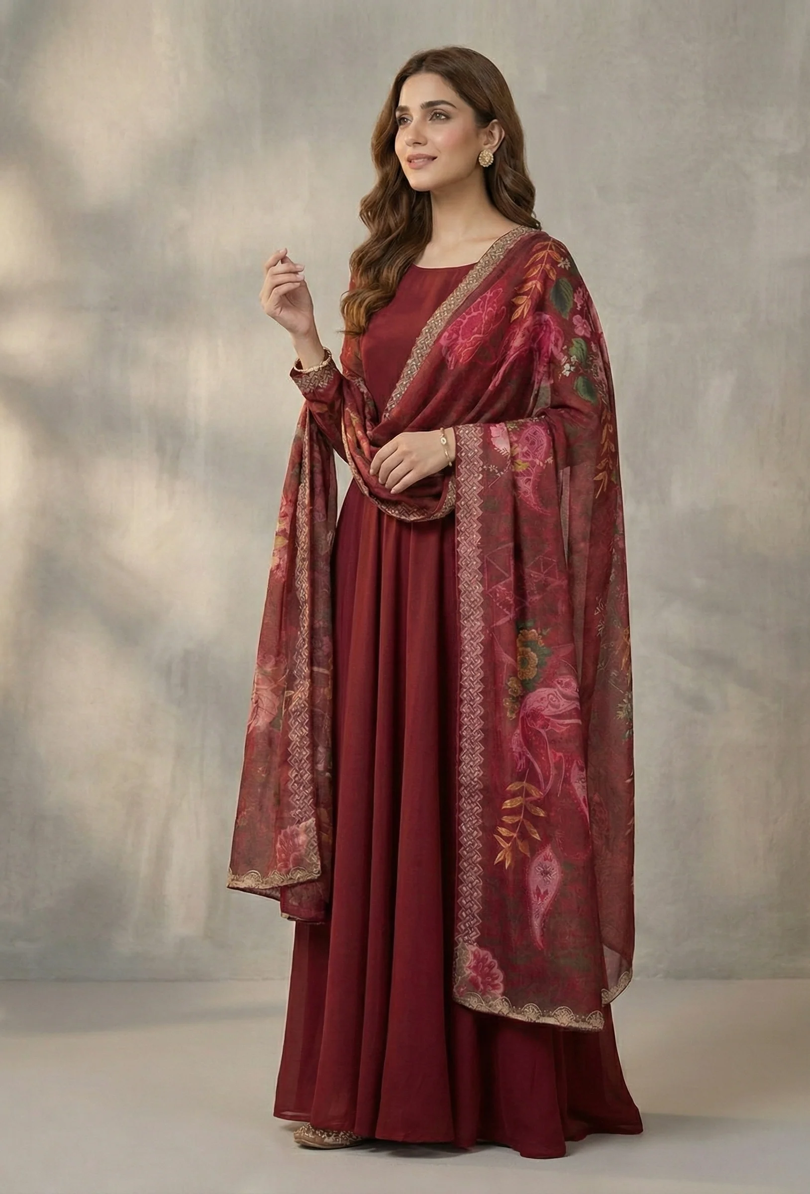 CPD-172 CHIFFON PRINTED DUPATTA