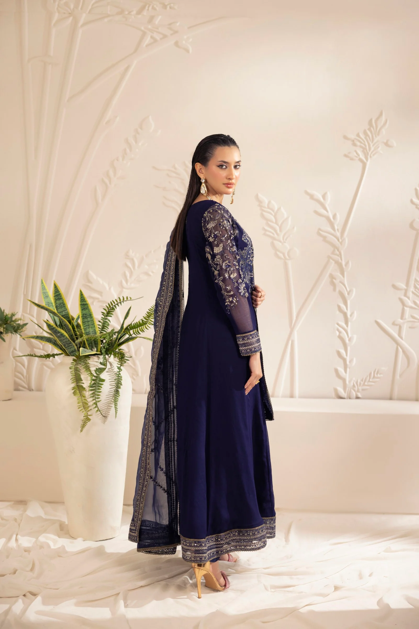 MGG-101 CHIFFON 3PC STITCHED - Image 3