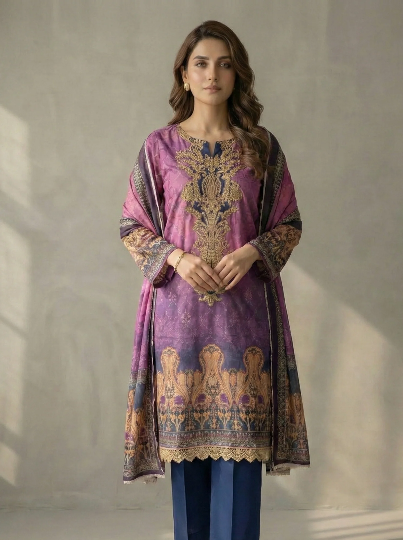 SJP-11 2PCS UNSTITCHED - Image 2