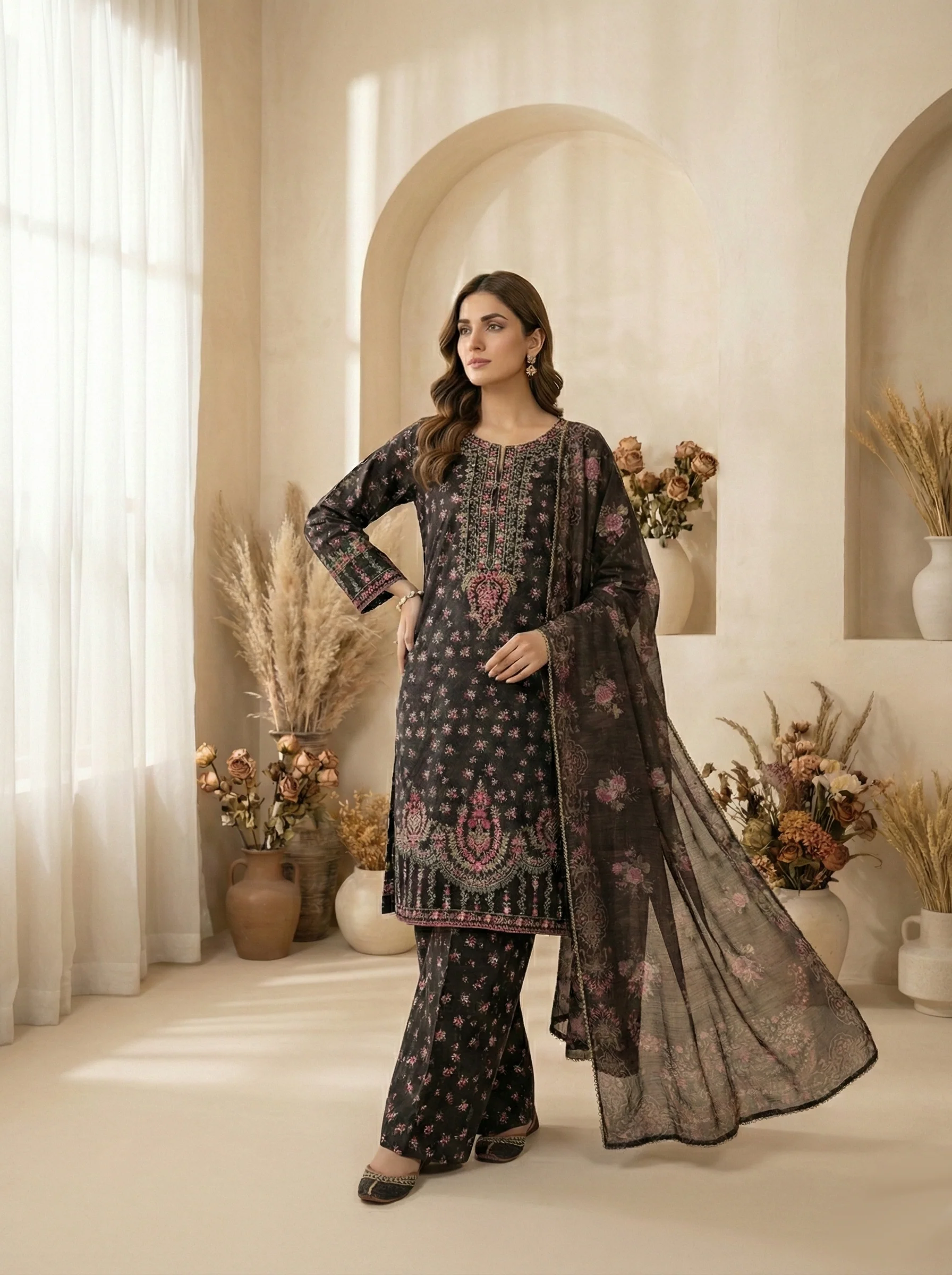 ZC-04 3PC STITCHED | UNSTITCHED - Image 7