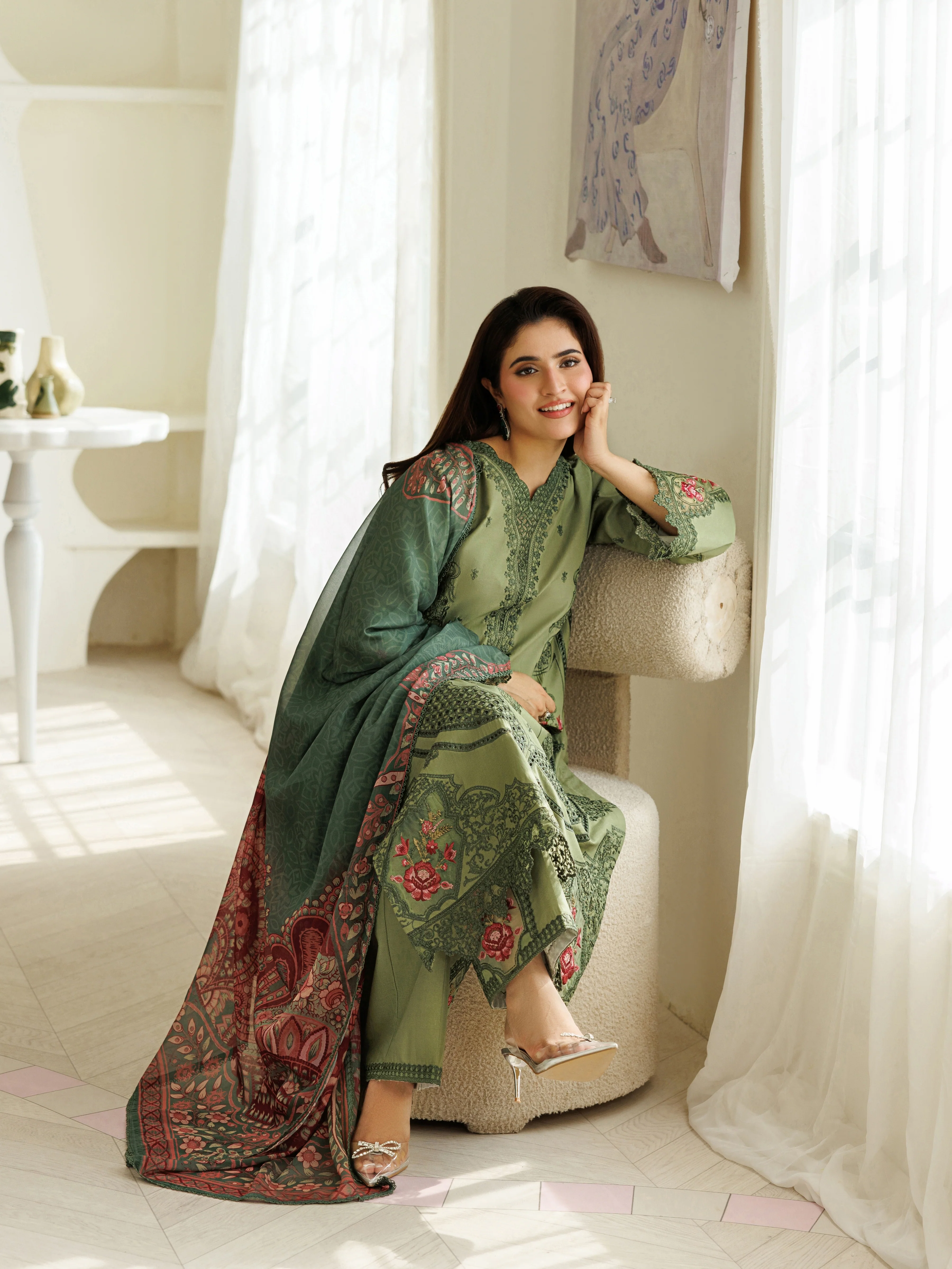 ZG-07 - 3 PC LAWN STITCHED - Image 9